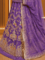 Kajal Semi Pure Rajputi Poshak - Levender - Image 2
