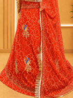 Arpita Rai bandhej Rajputi Poshak
- Red - Image 2