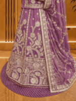 Anuradha Semi Pure Rajputi Poshak - Pink - Image 2