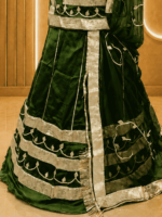 Anokhi Satin Rajputi Poshak - Green - Image 2
