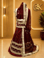 Anokhi Satin Rajputi Poshak - Maroon