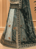 Rooprani Semi Pure Rajputi Poshak- Green - Image 2