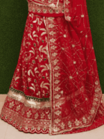 Riya Semi Pure Rajputi Poshak- Red - Image 2