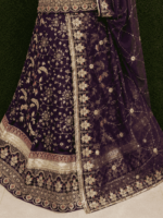 Riya Semi Pure Rajputi Poshak- Purple - Image 2