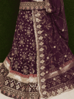 Riya Semi Pure Rajputi Poshak- Wine - Image 2