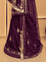 Readymade Semi Pure Rajputi Poshak- Wine 2 - Image 2