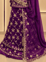 Aanya Satin Rajputi Poshak - Wine - Image 2
