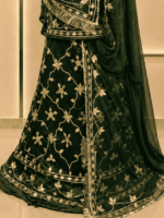 Aanya Satin Rajputi Poshak - Green - Image 2