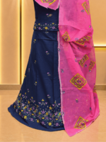 Aarohi Cotton Rajputi Poshak - Blue - Image 2