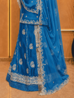 Aditi Fendy Silk Rajputi Poshak
-  Denim Blue - Image 2