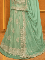Aditi Fendy Silk Rajputi Poshak
-  Light Green - Image 2