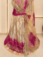 Alia Satin Rajputi Poshak - Peach Rani - Image 2