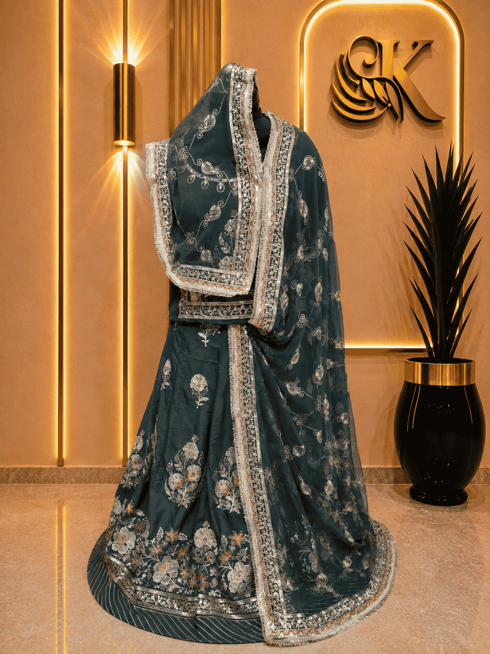untitled-design-1-217 Gauri D natural Rajputi Poshak- Green - Image 1
