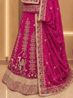Camel Semi Pure Rajputi Poshak- Pink - Image 2