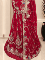 Navya Fendy Silk Rajputi Poshak
-  Red - Image 2
