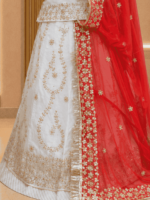 Esha Fendy Silk Rajputi Poshak
-  Red - Image 2