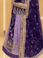 Radhika Semi Pure Rajputi Poshak - Levender - Image 2