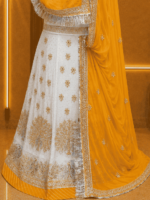 Amrita Fendy Silk Rajputi Poshak
-  Yellow - Image 2