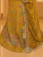 Anika NC Moss Rajputi Poshak - Mustard - Image 2