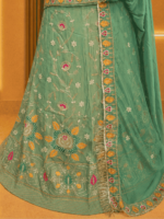 Avika NC Moss Rajputi Poshak - Elaichi Green - Image 2