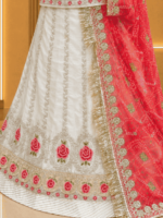 Aradhana Fendy Silk Rajputi Poshak
-  White - Image 2