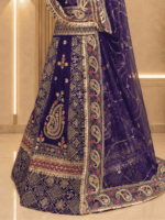 Dhara Semi Pure Rajputi Poshak- Purple - Image 2