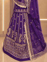 Charvi D natural Rajputi Poshak- Purple - Image 2