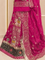 Mehak Semi Pure Rajputi Poshak- Rani - Image 3