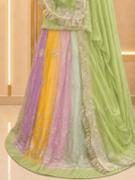 Avisha Organza Rajputi Poshak- Elaichi Green - Image 2