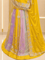 Avisha Organza Rajputi Poshak- Yellow - Image 2