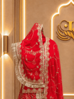 Anushka Semi Pure Rajputi Poshak - Red 2 - Image 3