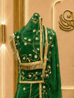 Lavya Satin Rajputi Poshak - Green - Image 3
