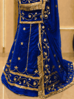 Lavya Satin Rajputi Poshak - Royal Blu - Image 2