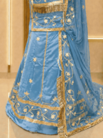 Lavya Satin Rajputi Poshak - Sky Blue - Image 2