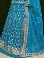 Shanaya Frendy Silk  Rajputi Poshak- Denim Blue - Image 2