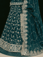 Shanaya Frendy Silk  Rajputi Poshak- Rama Green - Image 2