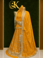 Shanaya Frendy Silk  Rajputi Poshak-Yellow