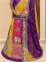 Sameera Banarasi Rajputi Poshak - Purple - Image 2