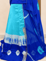 Rekha Satin Rajputi Poshak
 - Sky Blue - Image 2