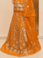Rajbala Semi Pure Rajputi Poshak- Mustard - Image 2