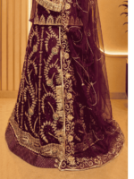 Aarti Semi Pure Rajputi Poshak- Wine - Image 2