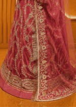 Aarti Semi Pure Rajputi Poshak
 - Rose Pink - Image 2
