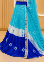 Rekha Satin Rajputi Poshak
- Royal Blue - Image 3