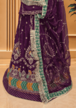 Amara Fendy Silk Rajputi Poshak- Wine - Image 2