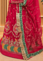 Amara Fendy Silk Rajputi Poshak
-  Red - Image 2
