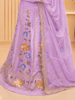Chandni Fendy Silk Rajputi Poshak- Baby Pink - Image 2