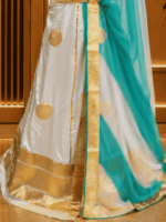 Anjali Satin Rajputi Poshak - Sea green - Image 2