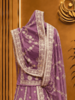 Anuradha Semi Pure Rajputi Poshak - Pink - Image 3