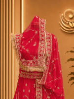Rooprani Semi Pure Rajputi Poshak- Gajari - Image 3
