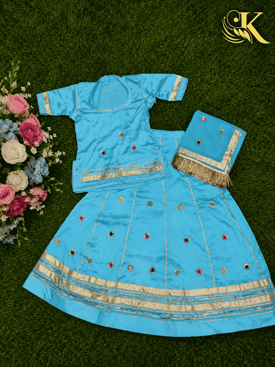 untitled-design-148 Pari Kids Satin Rajputi Poshak - Sky Blue - Image 1
